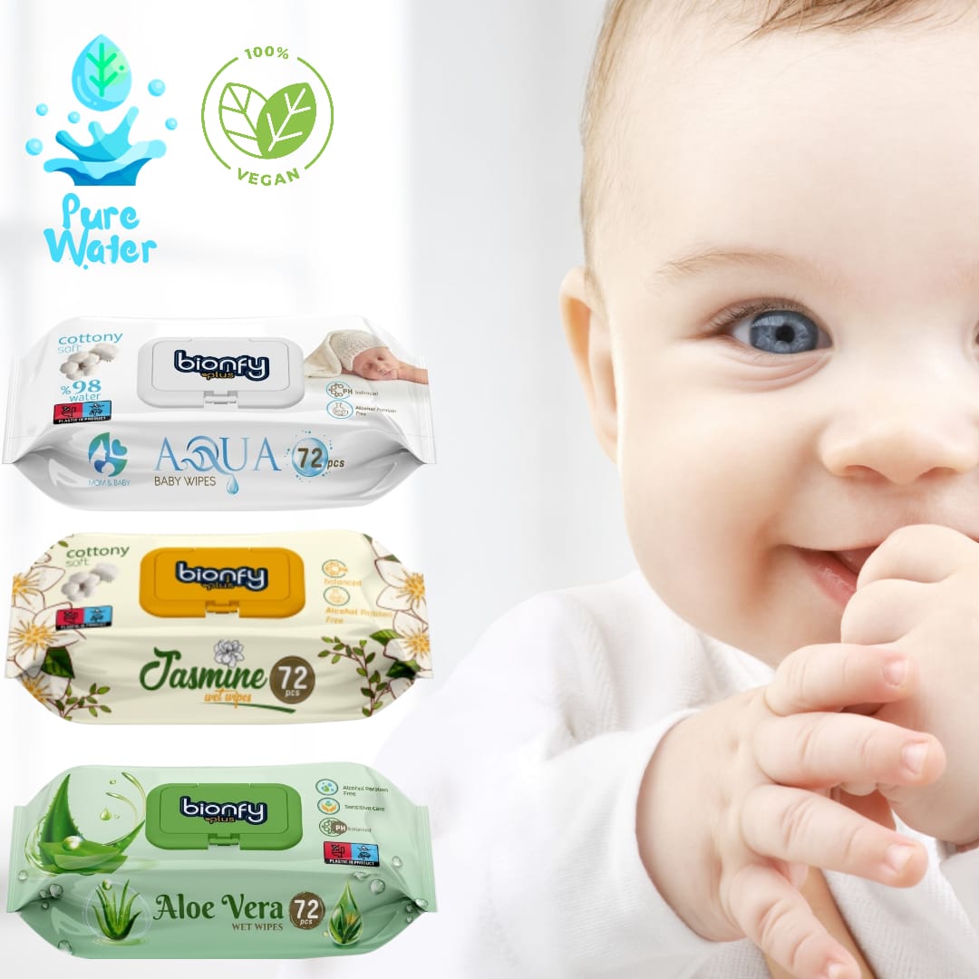 72 pcs Wet Wipes